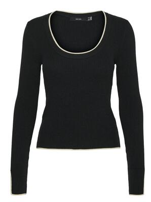Vero Moda 10310838/Black Joan LS u-neck short pull