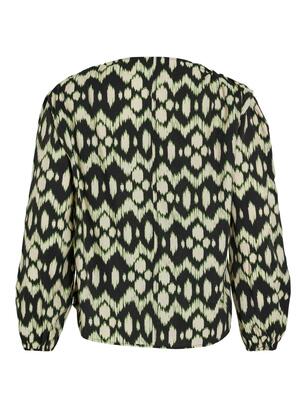 Vila 14101387/Black Beauty Gry Kallila gry v-neck LS shirt