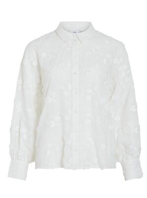 Vila 14105226/Snow White Simone LS shirt