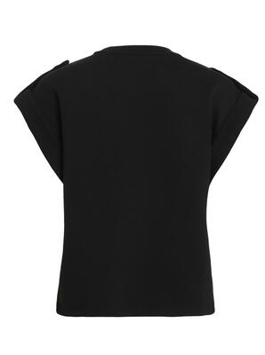 Vila 14105288/Black Beauty Siffi o-neck cap sleeve top
