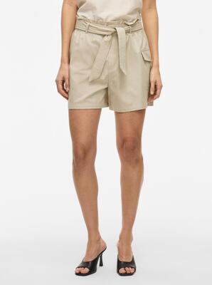 Vila 14105616/Feather Gray Natalla HW midi belt cargo