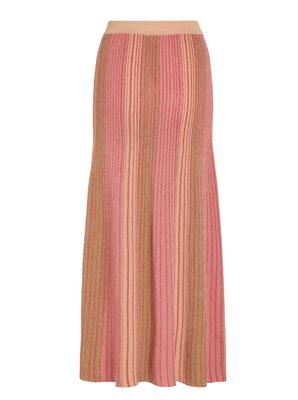 Vila 14105866/Aurora Red Melvina glitter knit skirt