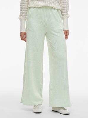 Vila 14107227/Silt Green Birch Striplo HW wide pants
