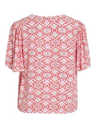 Vila 14109538/Snow White Kikki v-neck 2/4 top