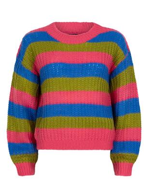 Ydence CS2505/10126 Pink/Blue Annelies Knitted Sweater