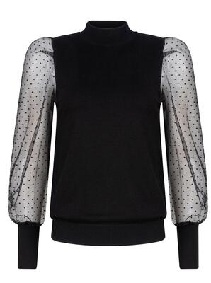 Ydence CW2308/181 Black Marcie Knitted Top