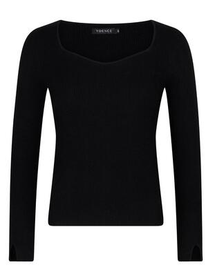Ydence FC2323/181 Black Chiara Knitted Top