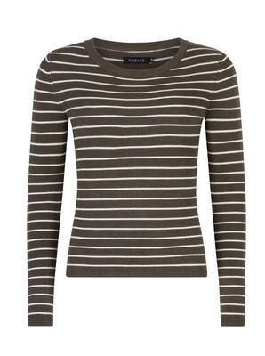 Ydence FC2506/10026 Mud/ecru Devina knitted top
