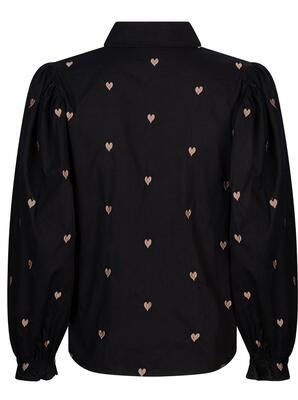 Ydence FS2316/10181 Black/taupe Cindy Hearts blouse