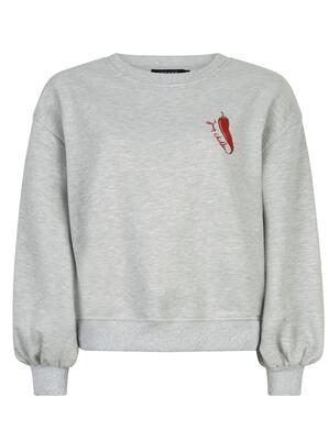 Ydence FS2514/184 Grey melange Just chillin sweater