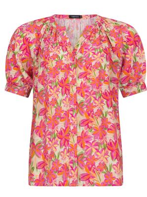 Ydence HSS2411/1094 Fuchsia Flower Ayla blouse