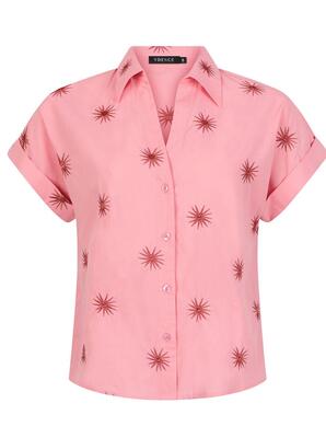 Ydence HSS2529/10140 Coral Pink/Stone red Sunny Blouse
