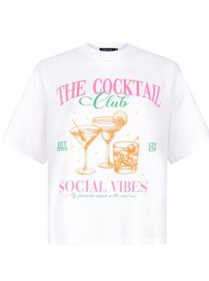 Ydence SS2535/10137 Pink/Green Cocktail Club T-shirt