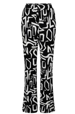 Zoso Irma/0000-0016 Black/White Print fantasy Fabric pant
